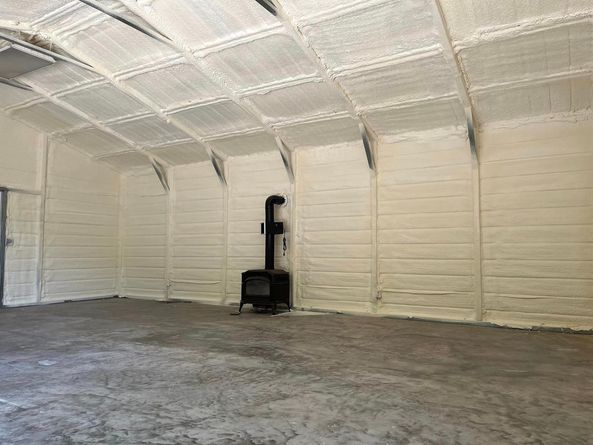 Insulation work - fireplace room